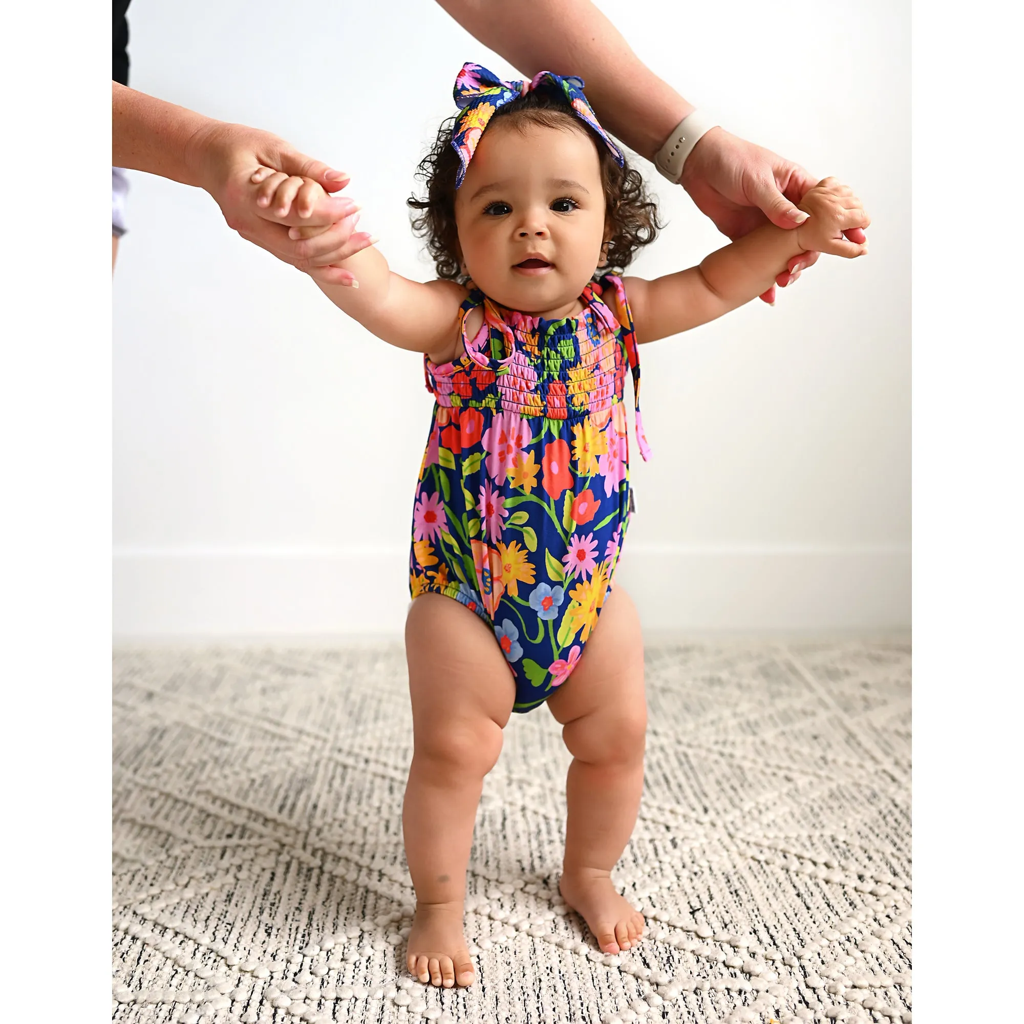 Birdie SMOCKED BUBBLE ROMPER