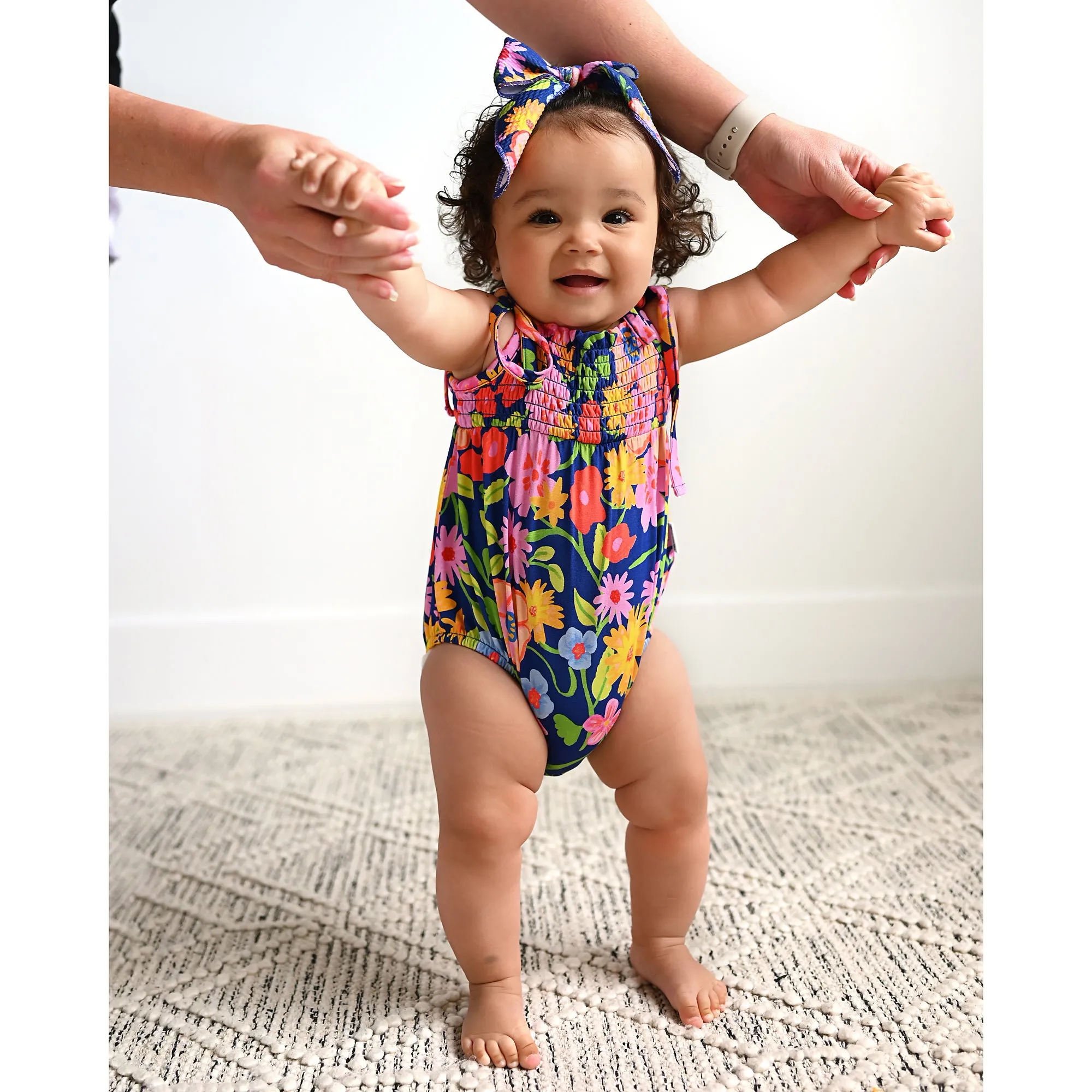 Birdie SMOCKED BUBBLE ROMPER