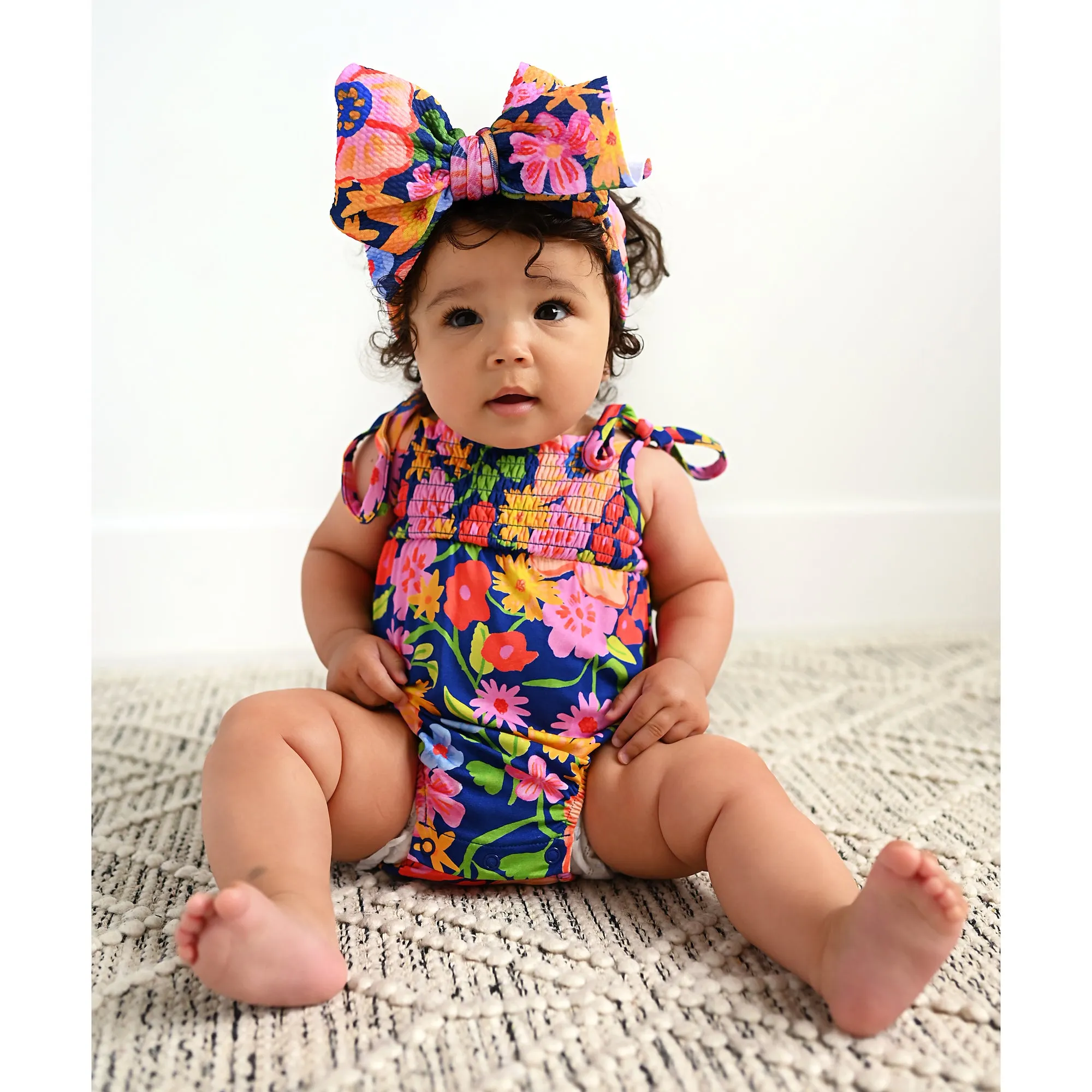 Birdie SMOCKED BUBBLE ROMPER