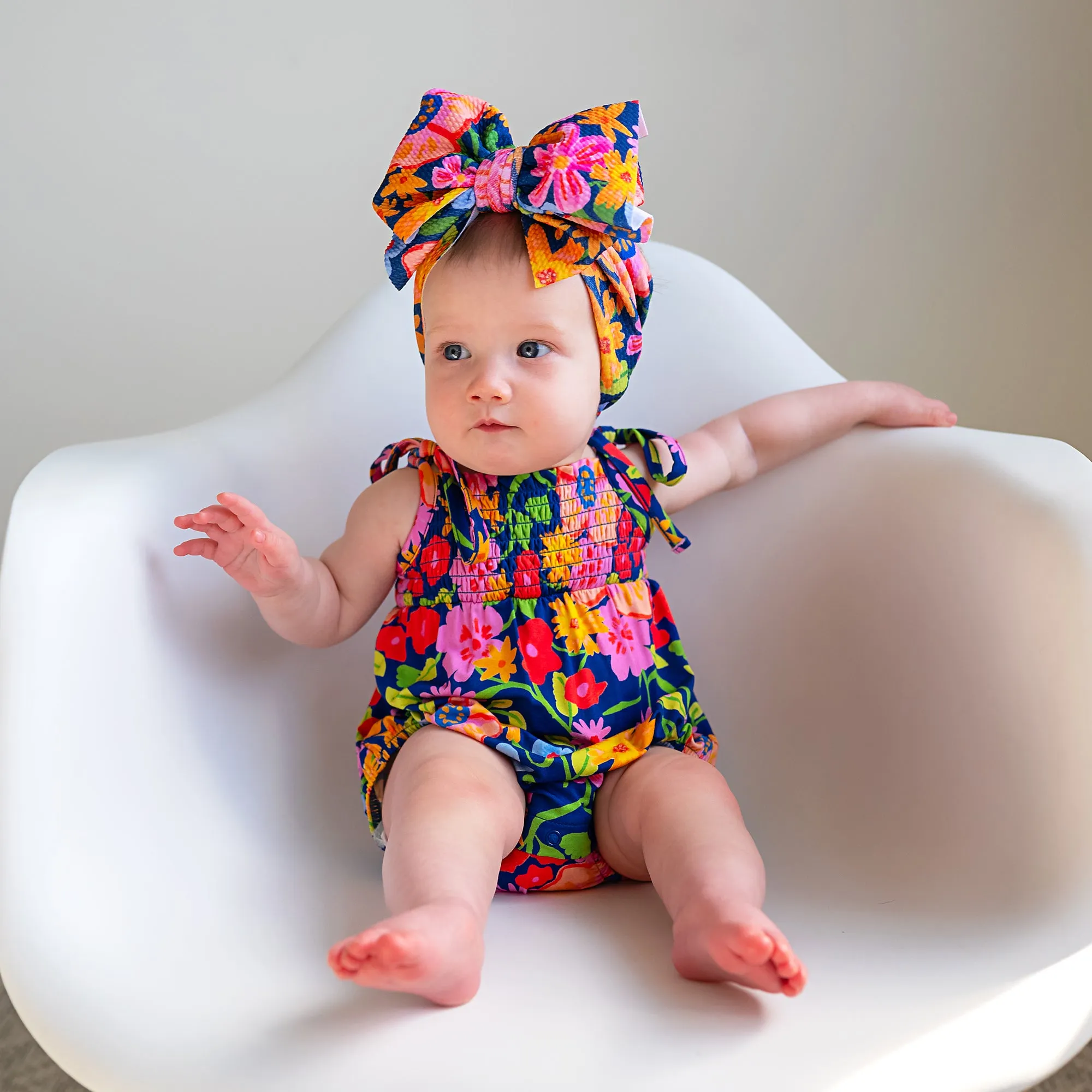 Birdie SMOCKED BUBBLE ROMPER
