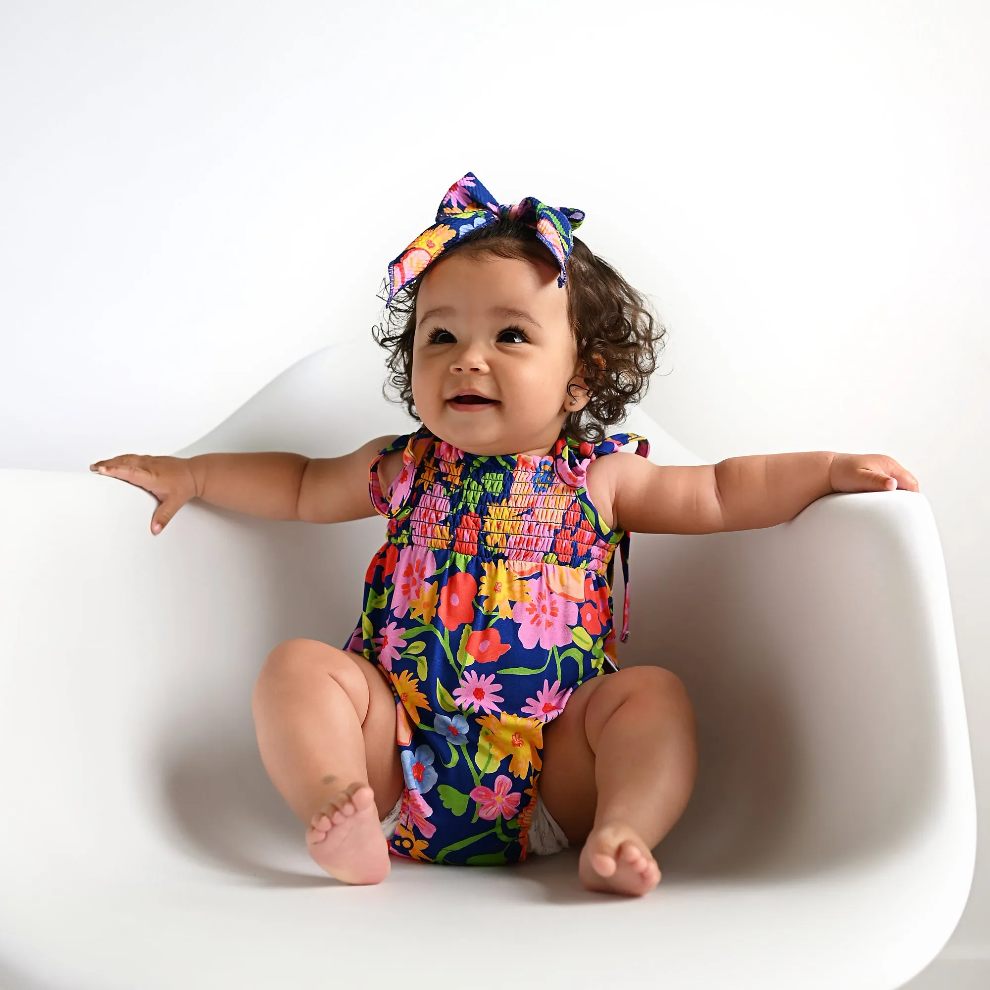 Birdie SMOCKED BUBBLE ROMPER