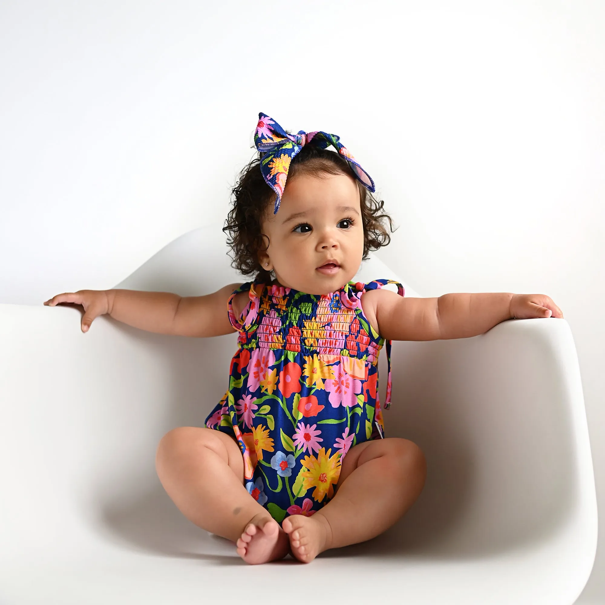 Birdie SMOCKED BUBBLE ROMPER