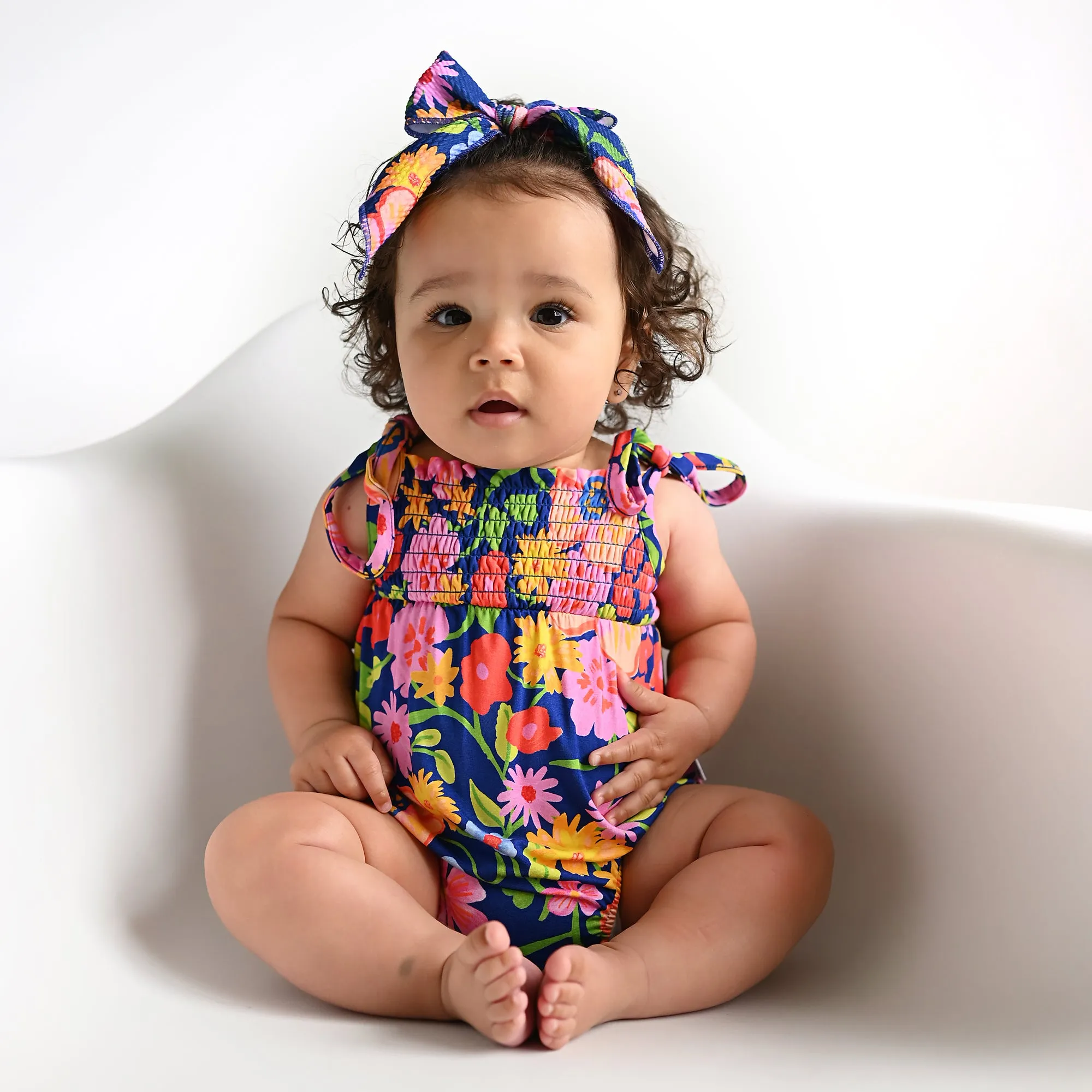 Birdie SMOCKED BUBBLE ROMPER