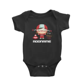Birthday Cars Race Racer Girl Ready Set Go Addname Baby Romper
