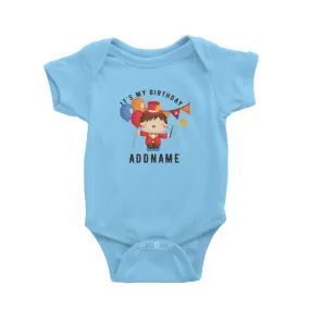 Birthday Circus Happy Boy Leader of Performance It's My Birthday Addname Baby Romper