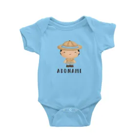 Birthday Safari Little Explorer Baby Boy Addname Baby Romper