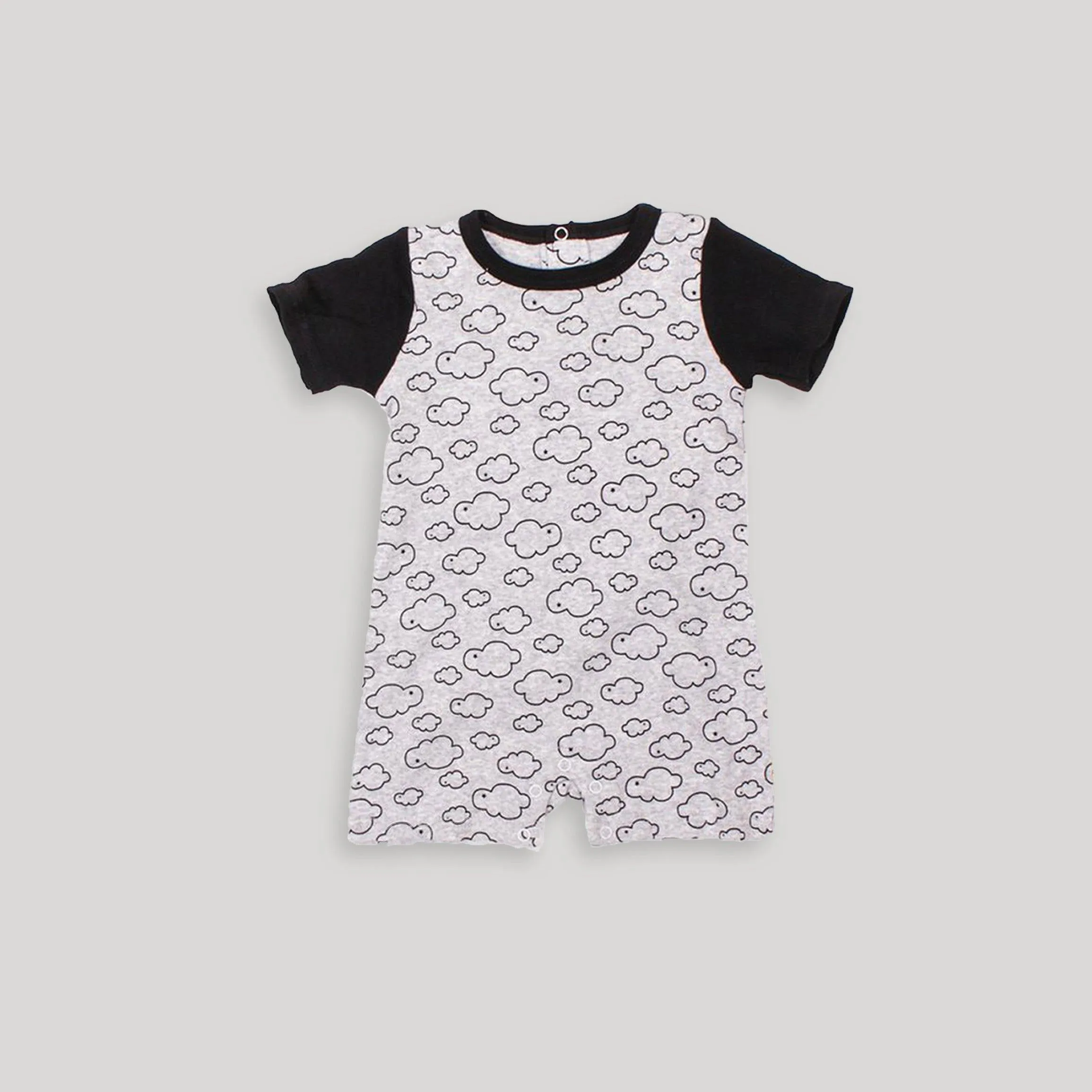 Black & White Cloud Romper