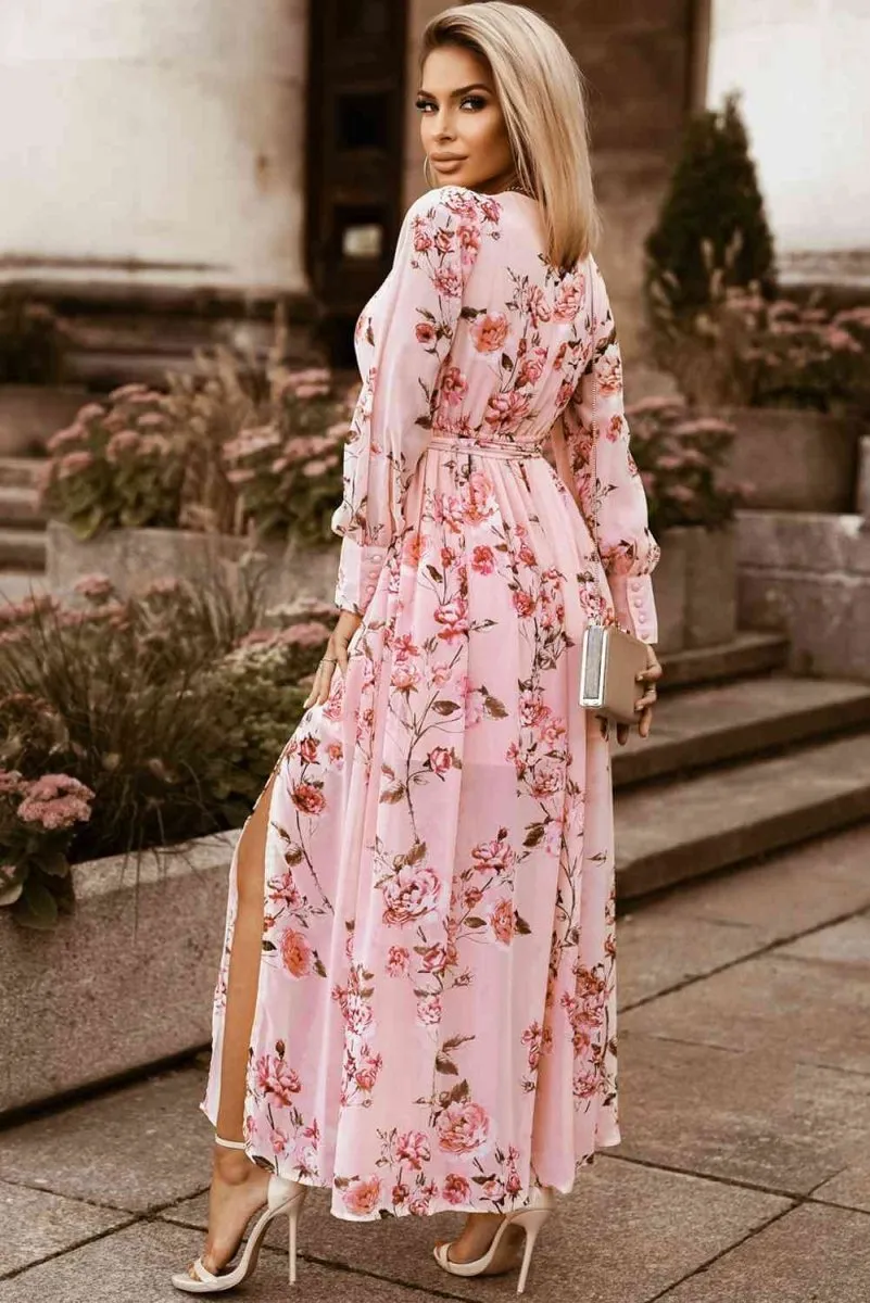 Blossoming Garden Long Sleeve Maxi Dress