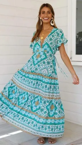 Boho Beach Maxi Dress