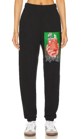Boys Lie Twin Flame Thermal Sweatpants in Black