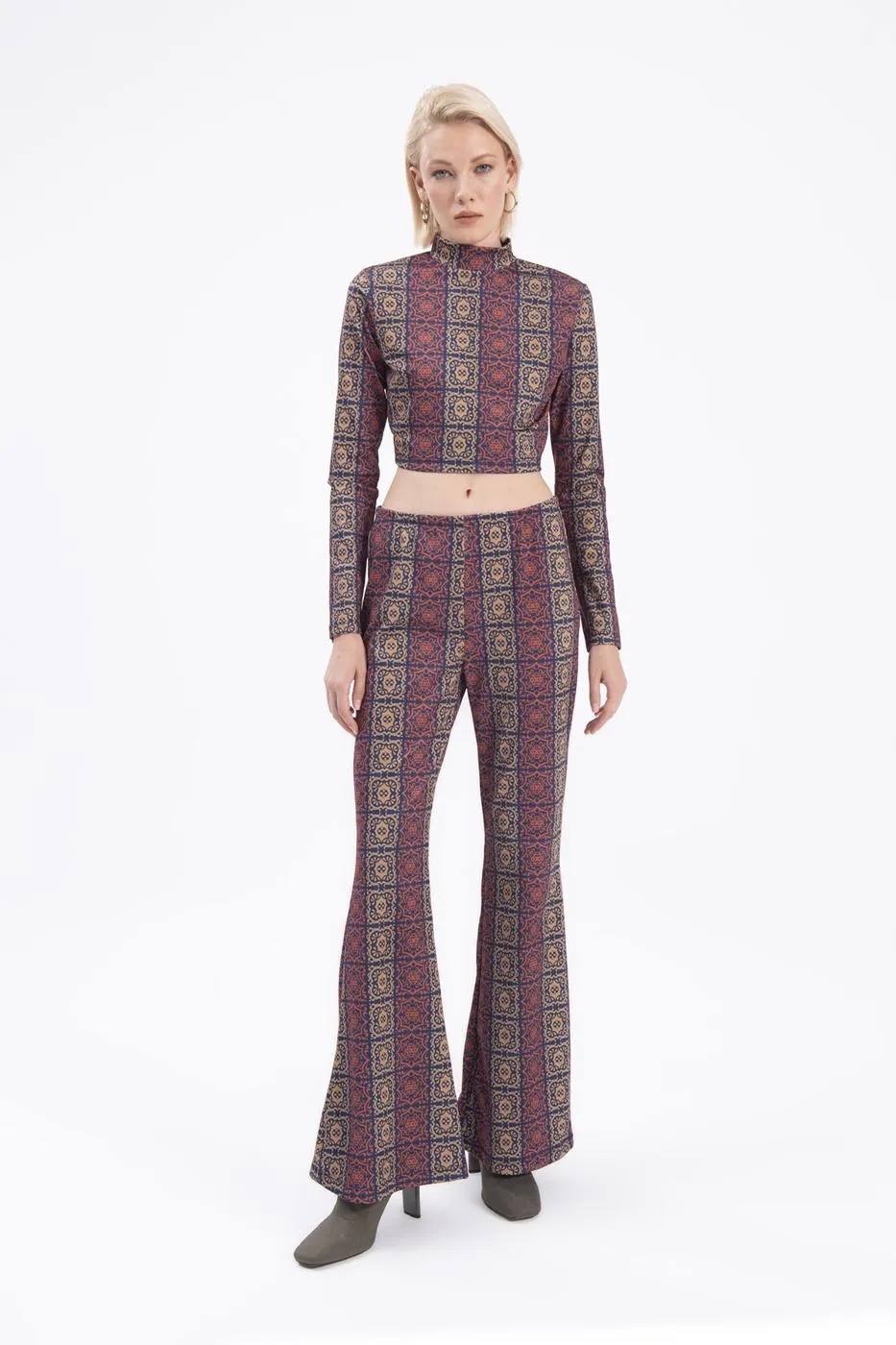BSL Women Wide leg patterned pants - West Hollywood