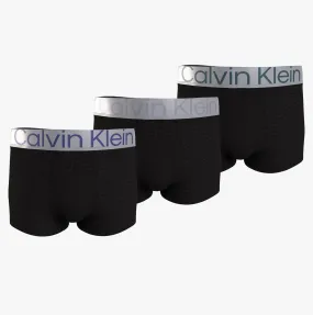 Calvin Klein 3 Pack Mens Trunks Multicolour Bands