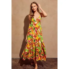 Carnival Cutout Back Maxi Dress
