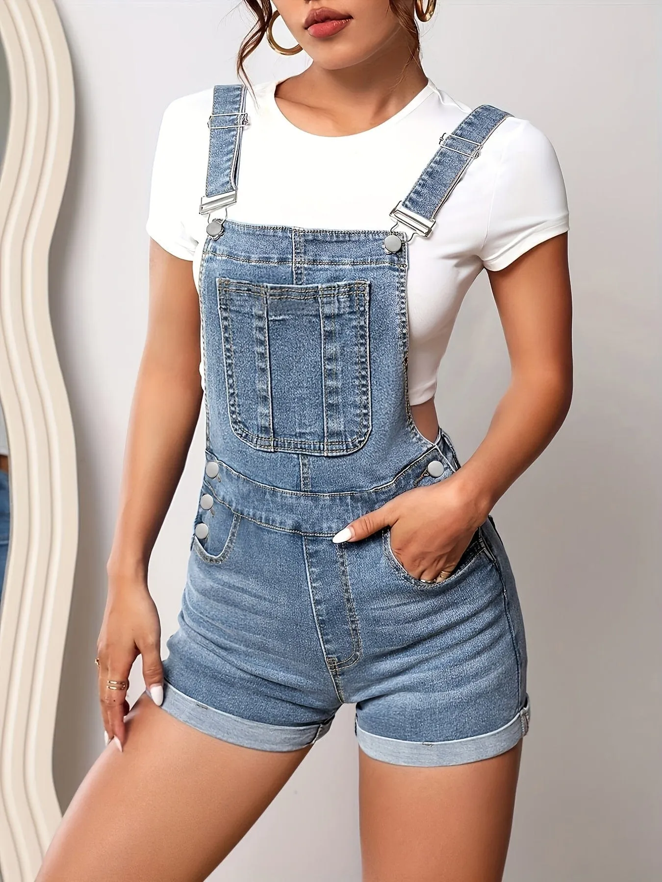Casual Denim Jumpsuit