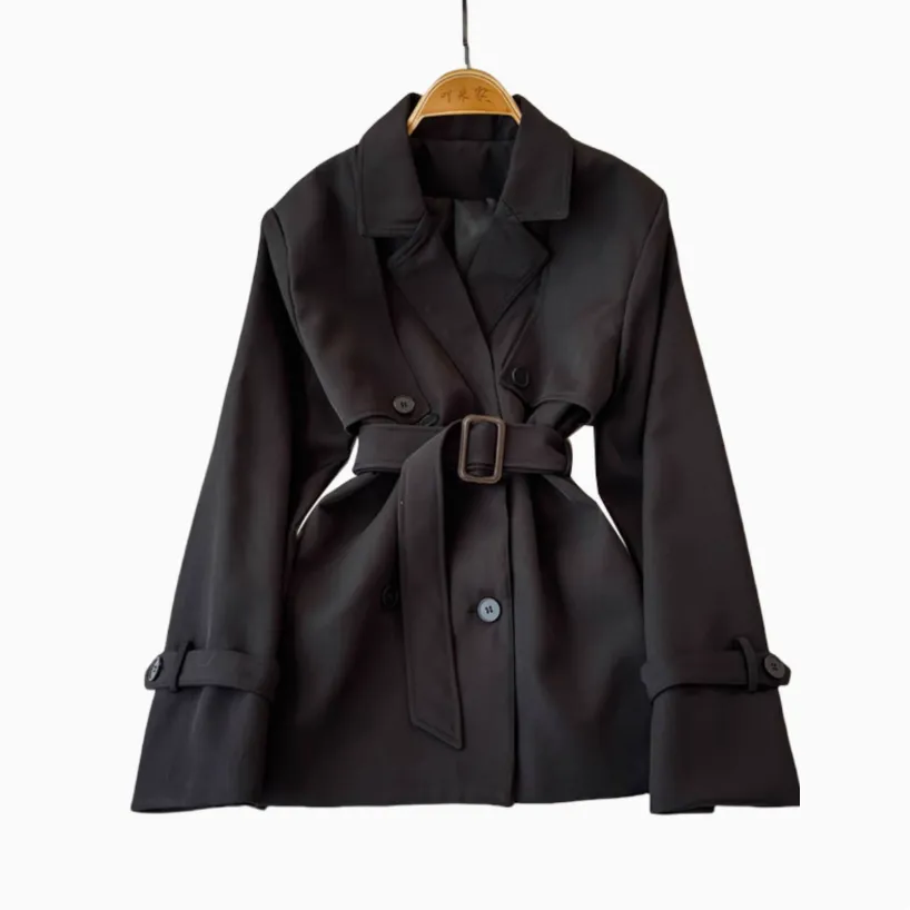 Casual Double-breasted Trench Coat