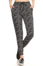 Charcoal Space Dye Print Joggers