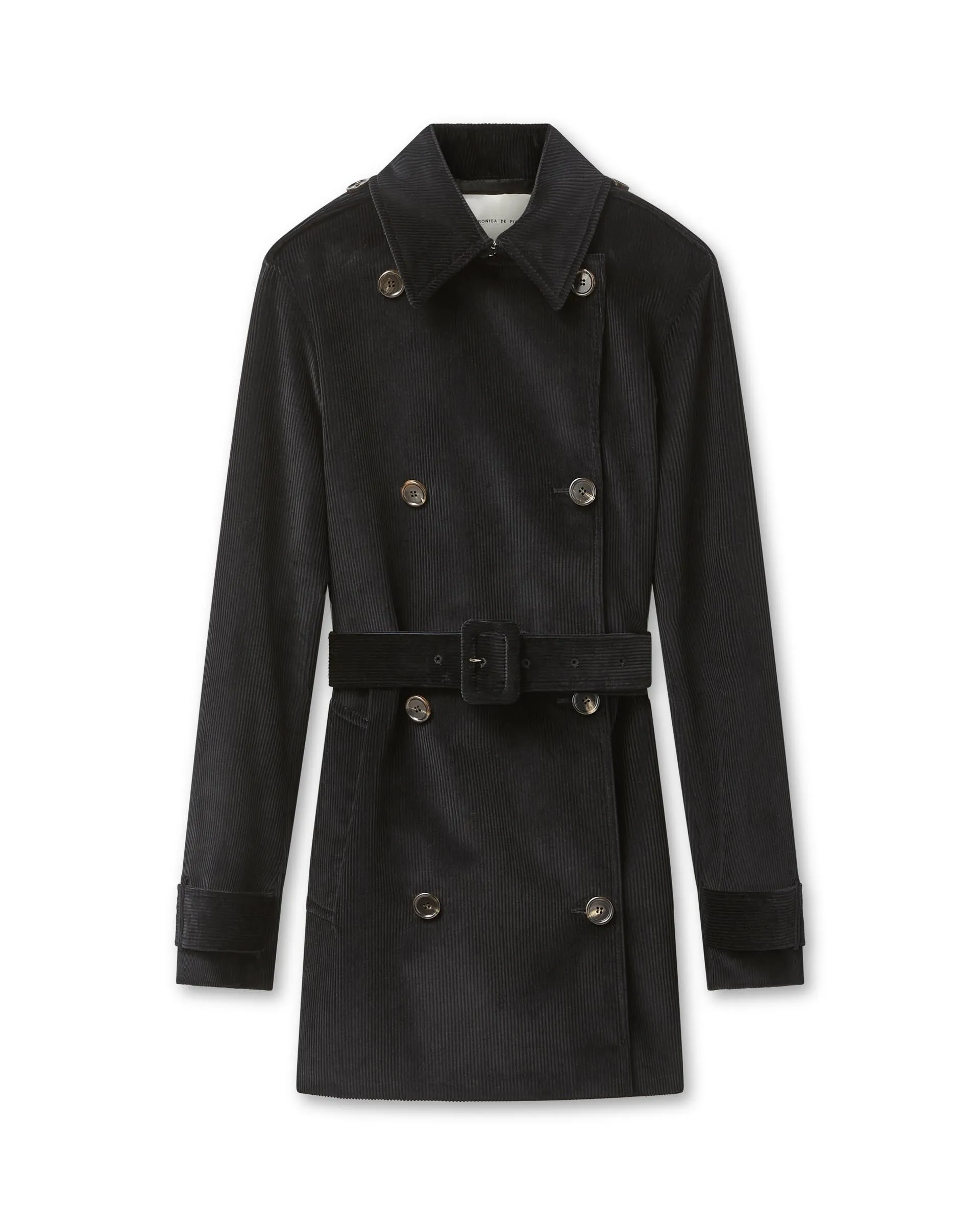 Charlotte Trench in Corduroy, Black
