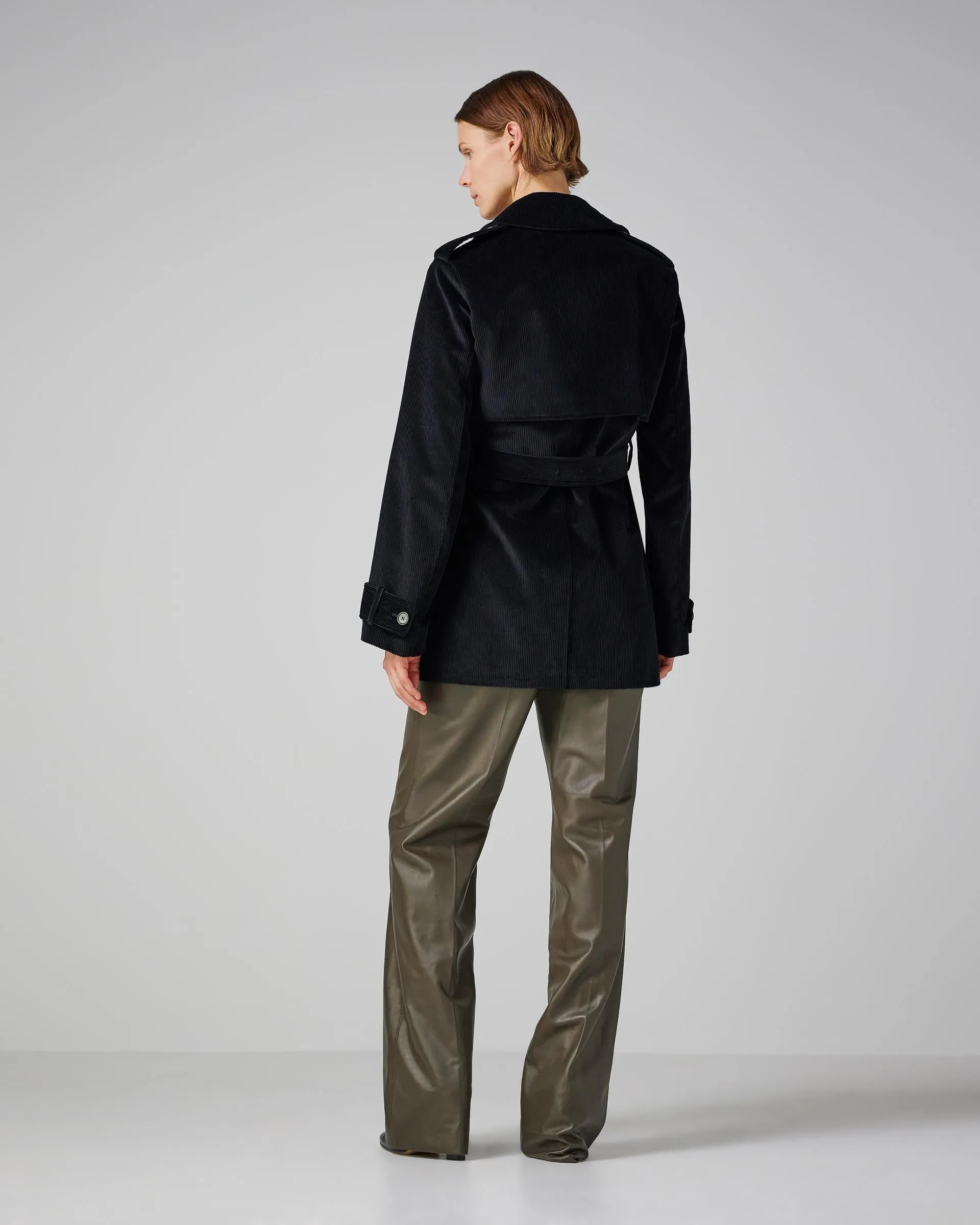Charlotte Trench in Corduroy, Black
