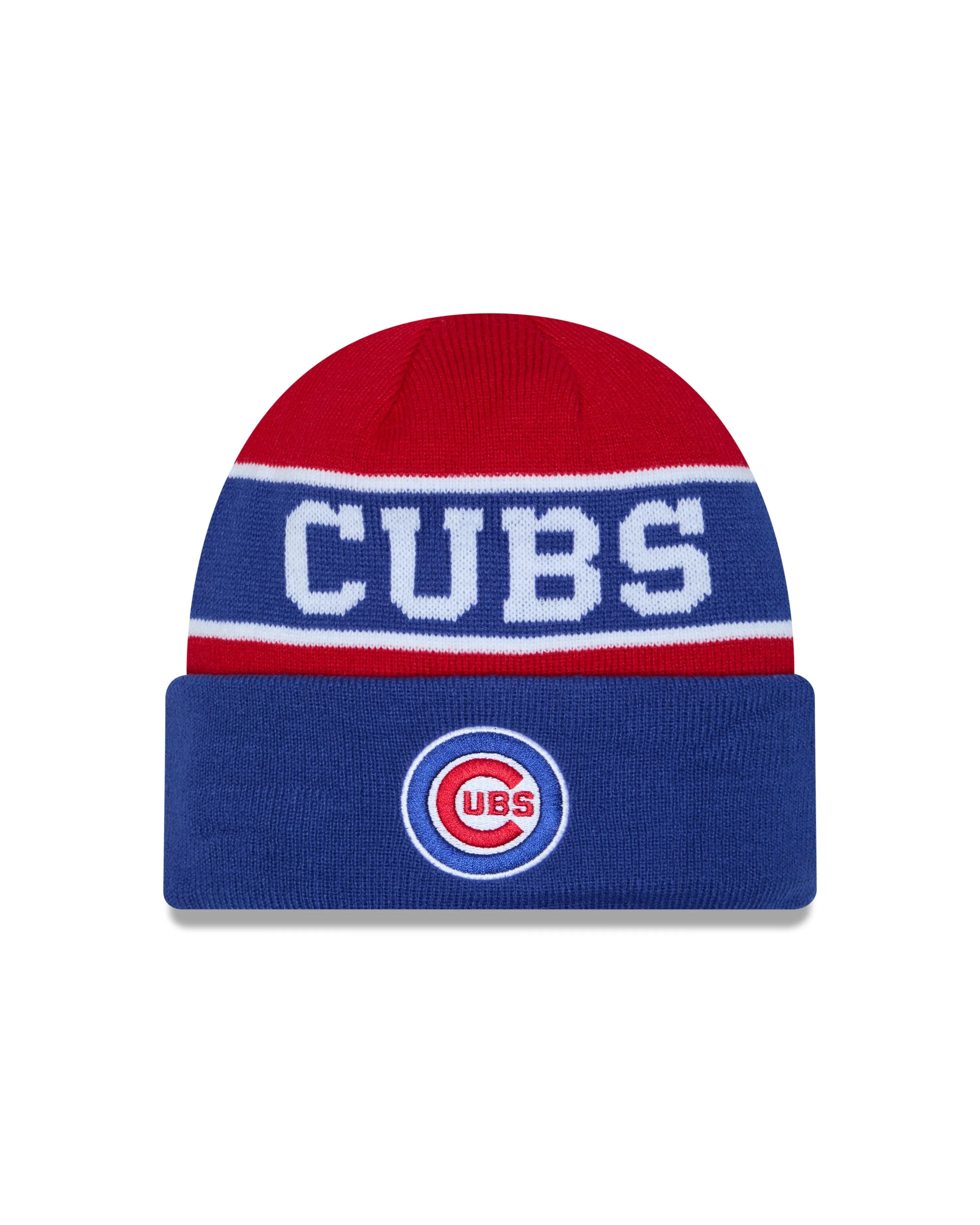 Chicago Cubs Bullseye Logo Reversible Knit Hat