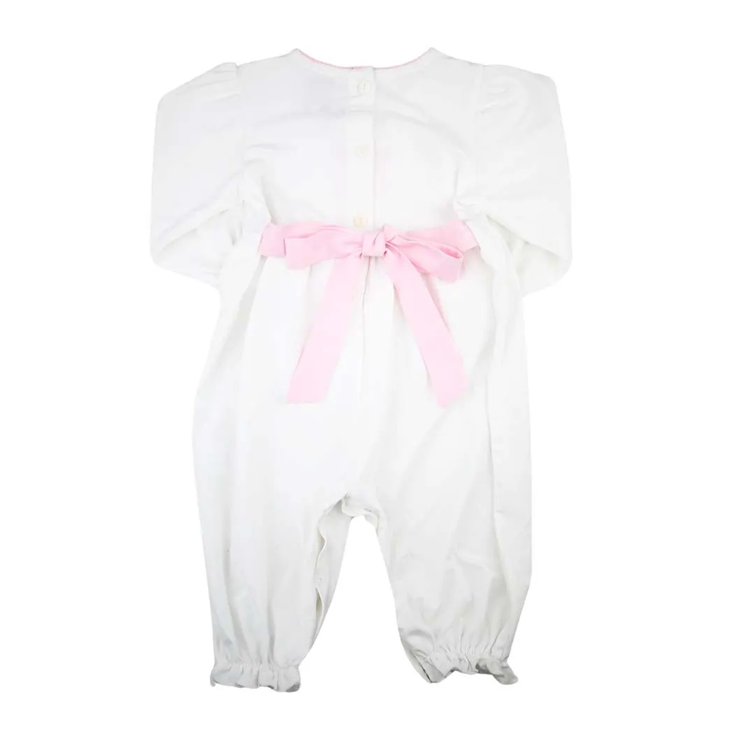 Classic Girls Bow Romper with Bow