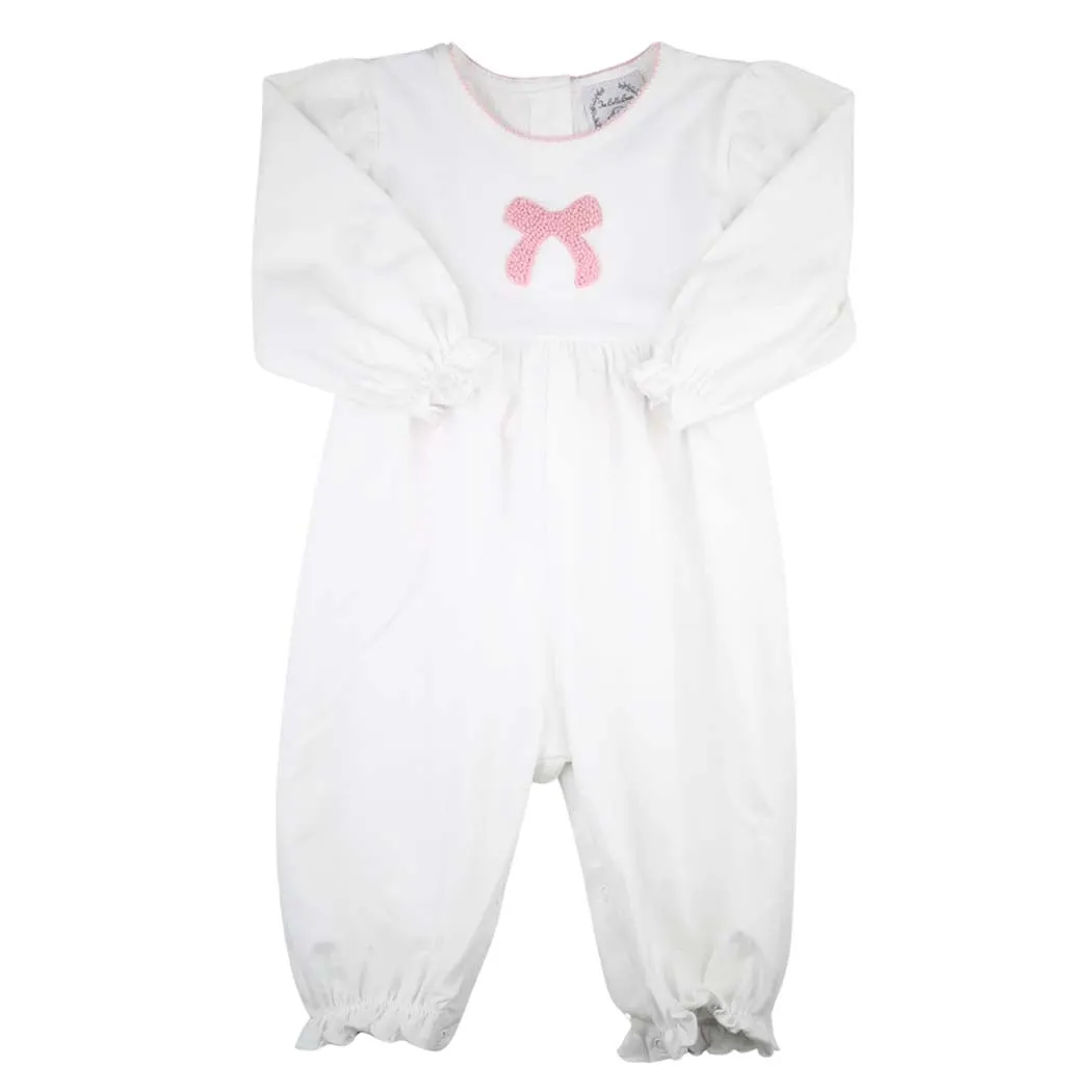 Classic Girls Bow Romper with Bow