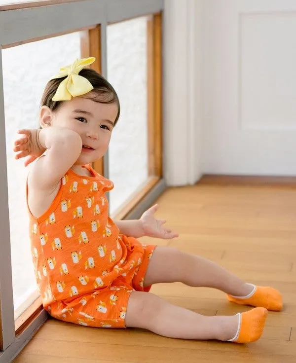 Cool Fox Sleeveless Romper