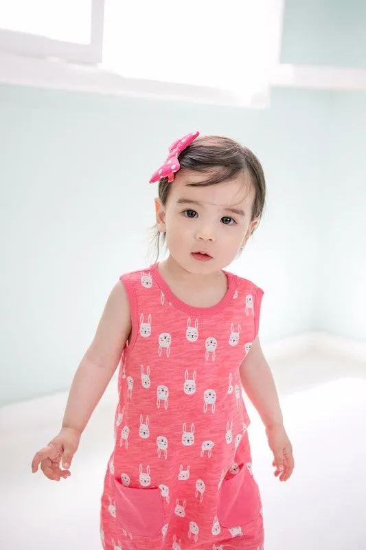Cool Rabbit Sleeveless Romper