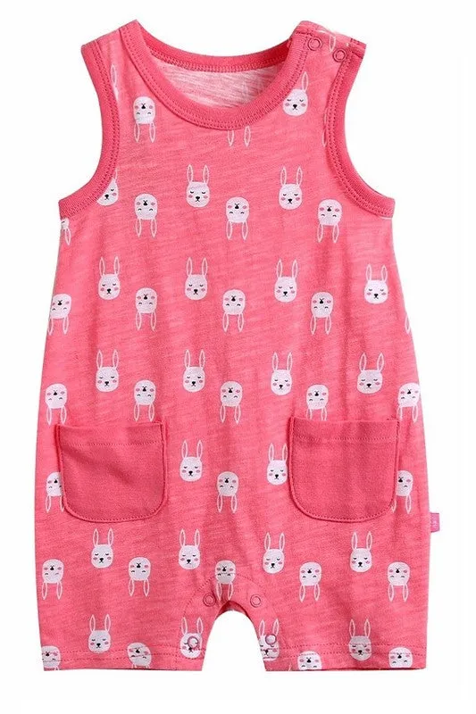 Cool Rabbit Sleeveless Romper