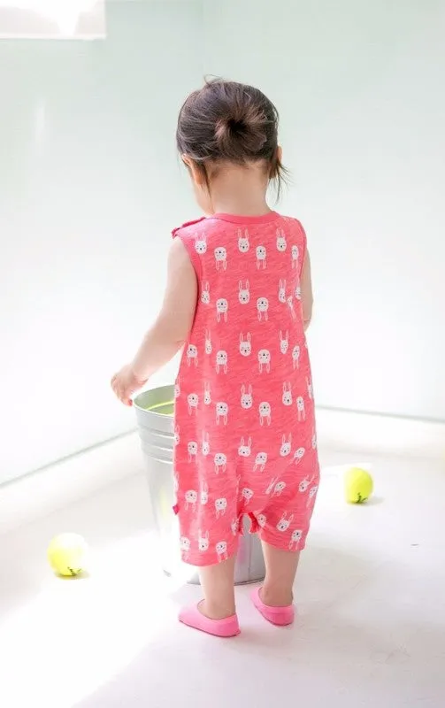 Cool Rabbit Sleeveless Romper