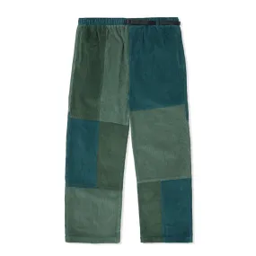 Cord Patchwork Pants - Folliage