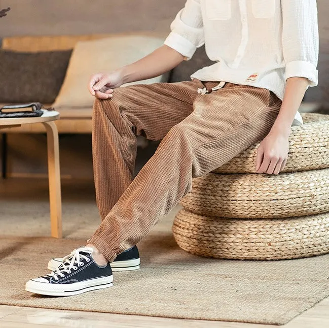 Corduroy Streetwear Joggers Pants