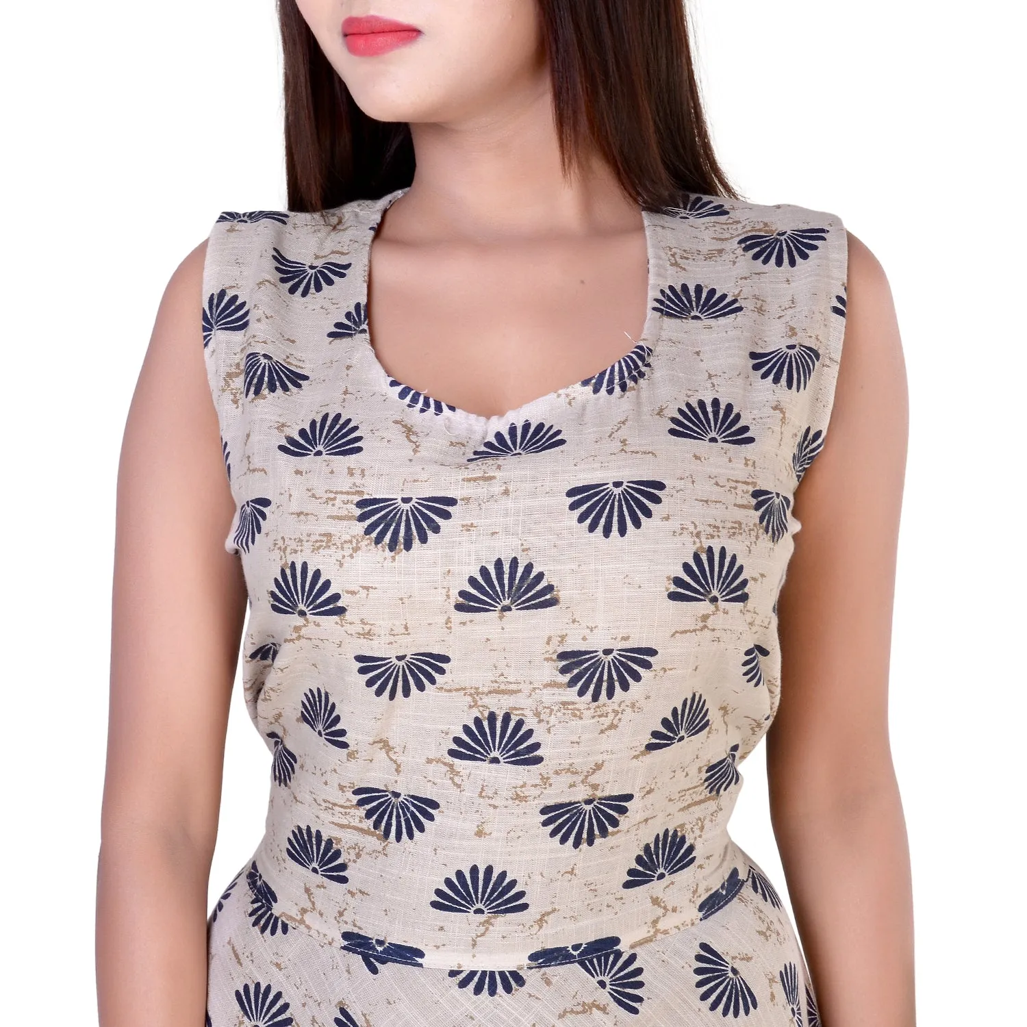 Cotton Blue Traditional Jaipuri Print