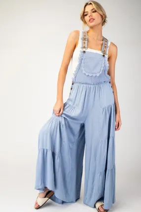 Cover Me In Tiered Jumpsuit • Denim