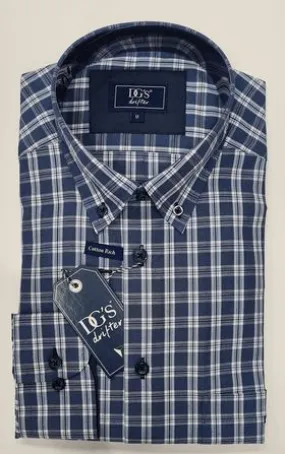 Daniel Grahame Checkered Long Sleeve Shirt - 28 Blue