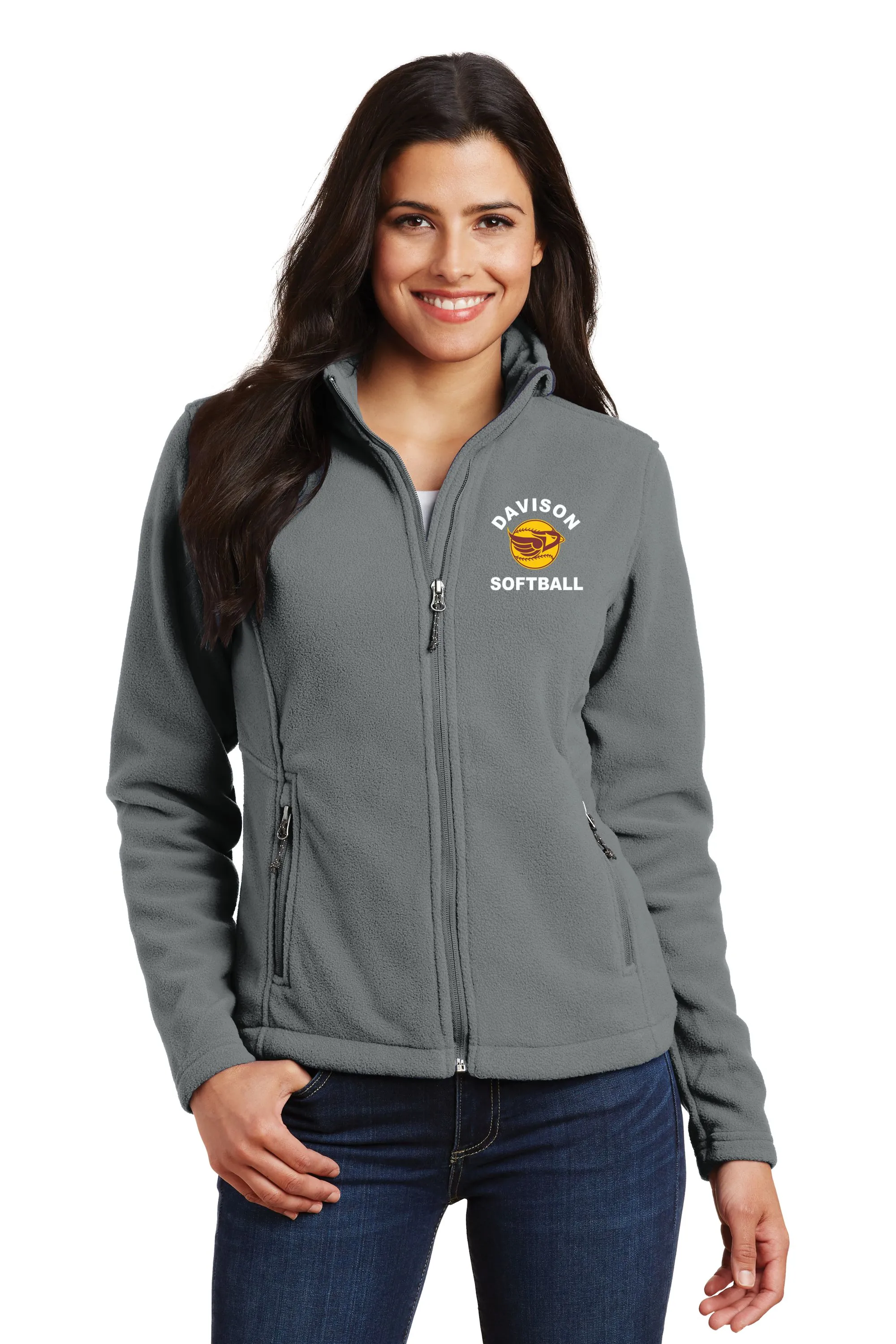 Davison Softball Embroidered Full Zip Jacket