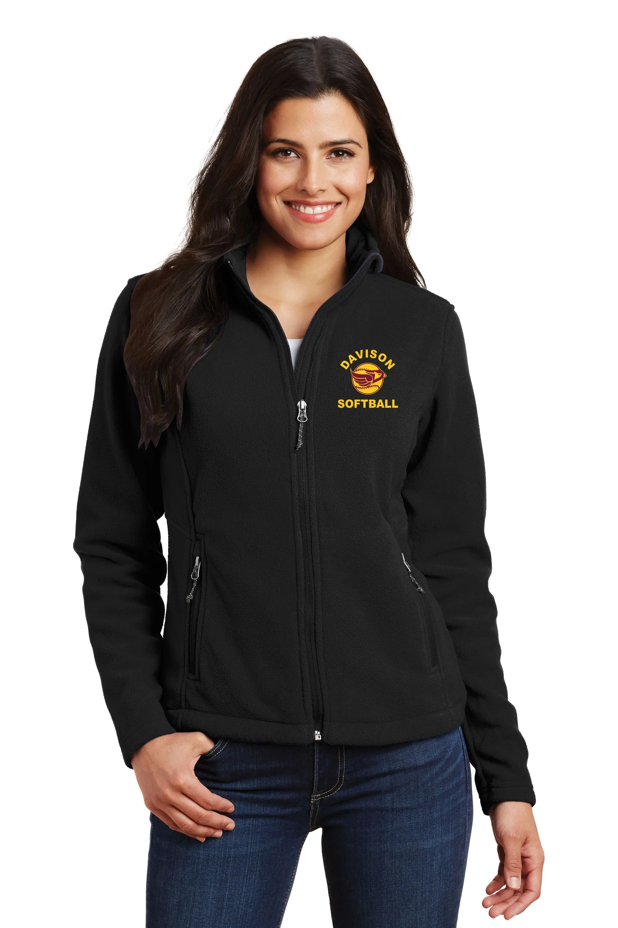 Davison Softball Embroidered Full Zip Jacket