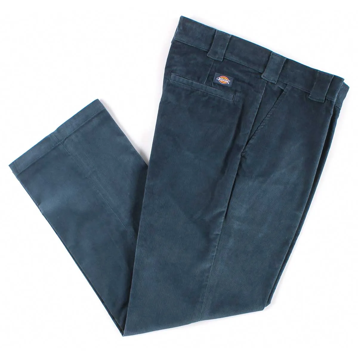 Dickies Regular Fit Flat Front Corduroy Pants - Airforce Blue