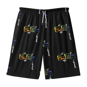 Dnt Juge My Different Mens Lightweight Hawaiian Beach Shorts