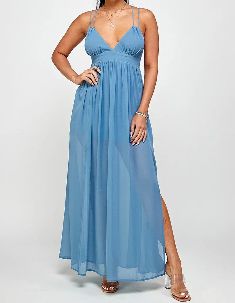 Double Strap Maxi Dress