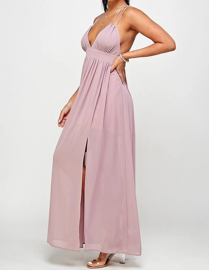 Double Strap Maxi Dress