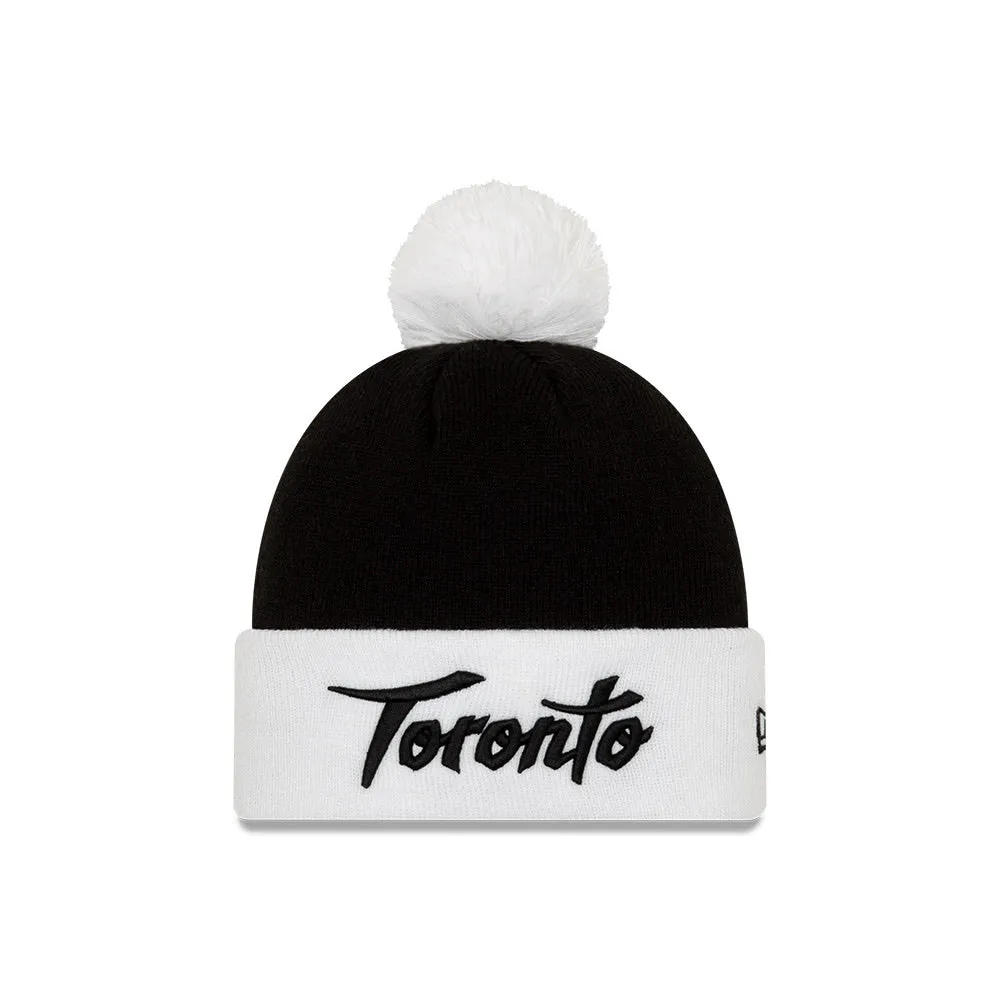 Earned Not Given Toronto Raptors Holiday Edition CS19 Black/White New Era Knit Pom Toque