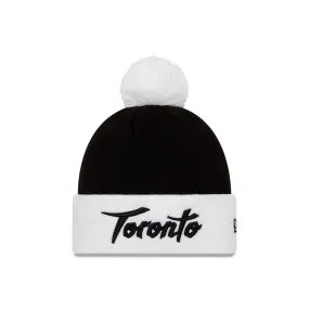 Earned Not Given Toronto Raptors Holiday Edition CS19 Black/White New Era Knit Pom Toque