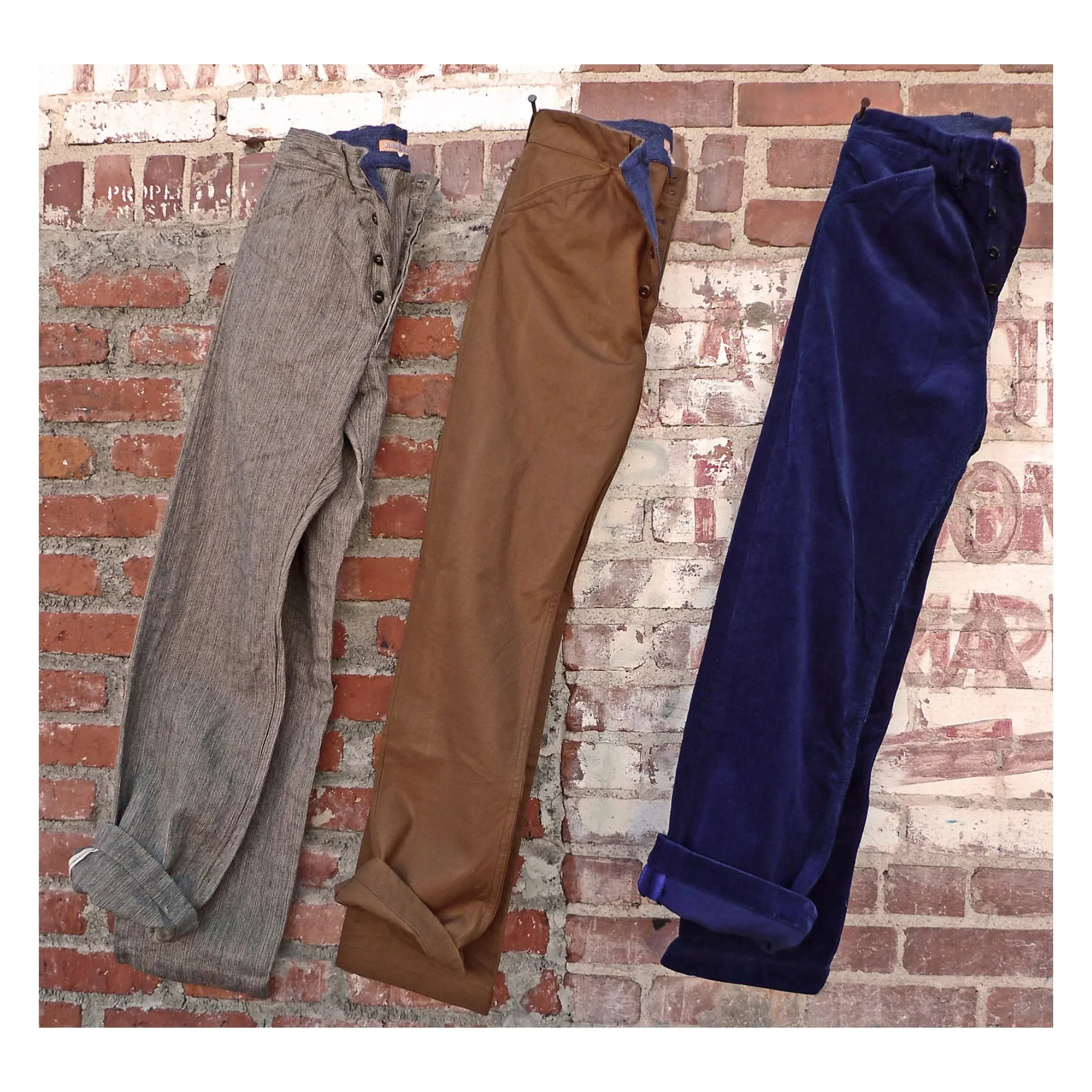 El Americano Trousers - Indigo Corduroy - Warehouse