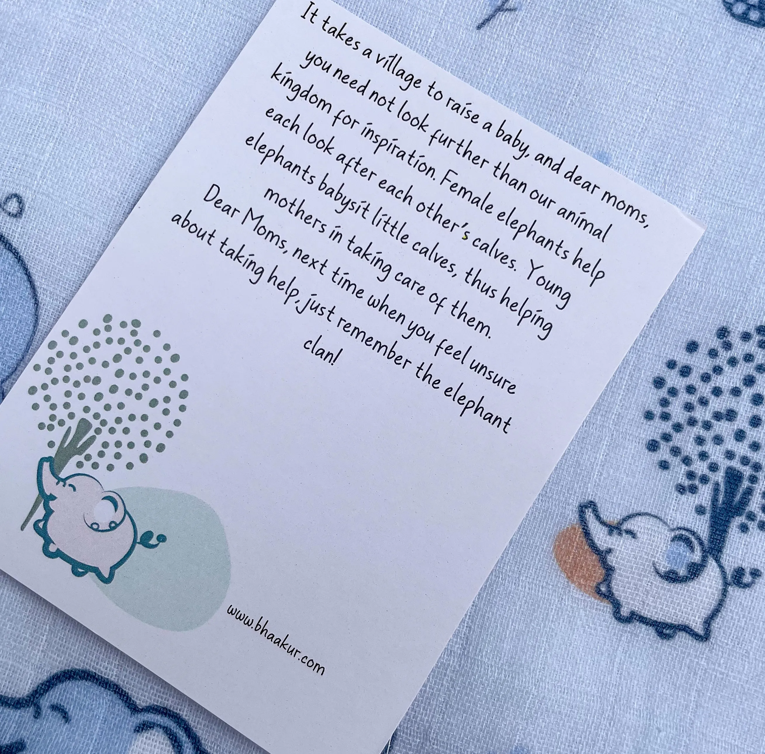 Elephant Clan Muslin Onesie