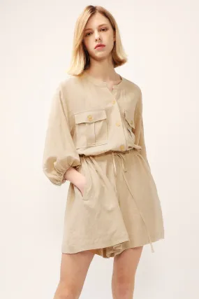 Elise Drawstring Waist Romper