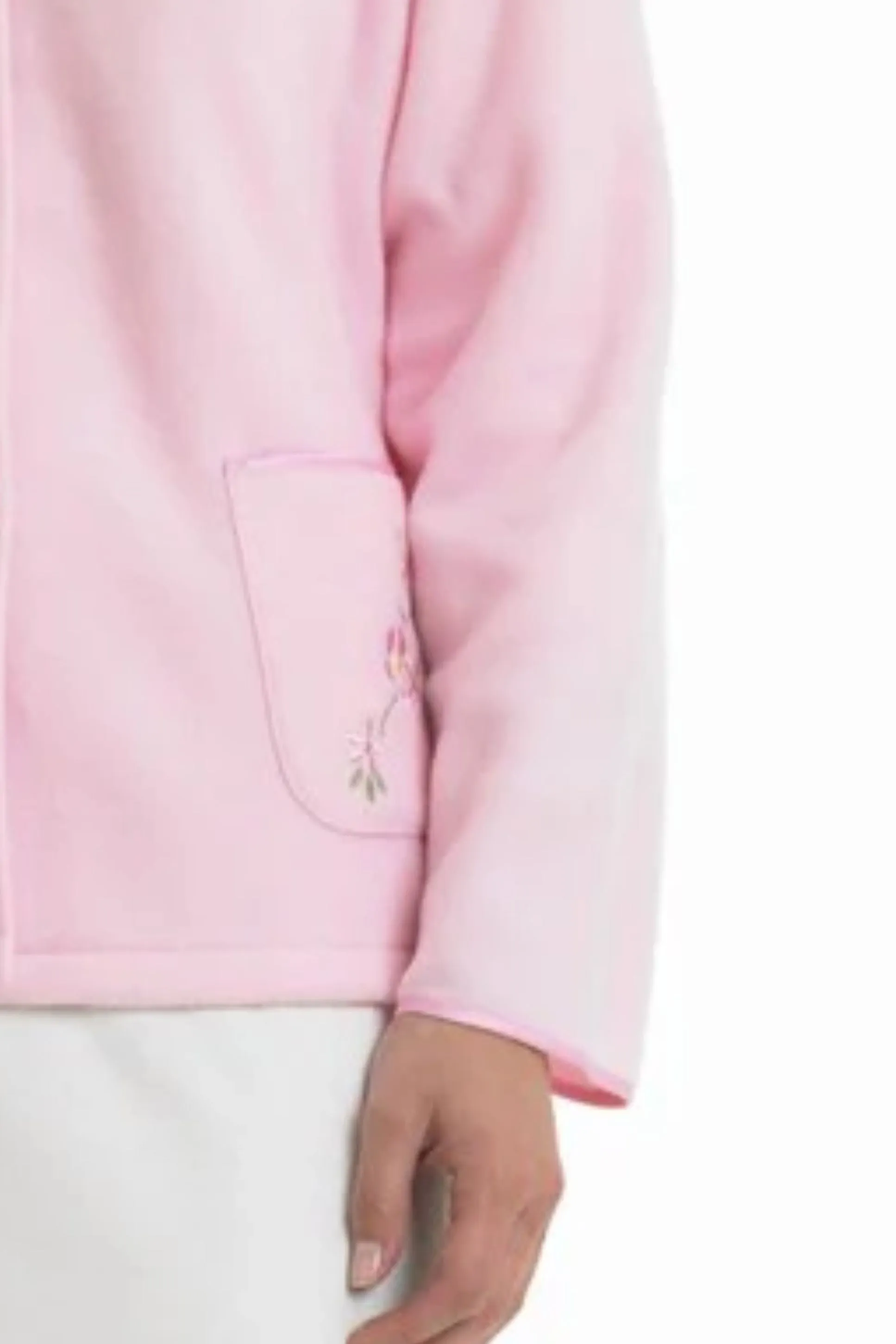 Embroidered Collar Bed Jacket