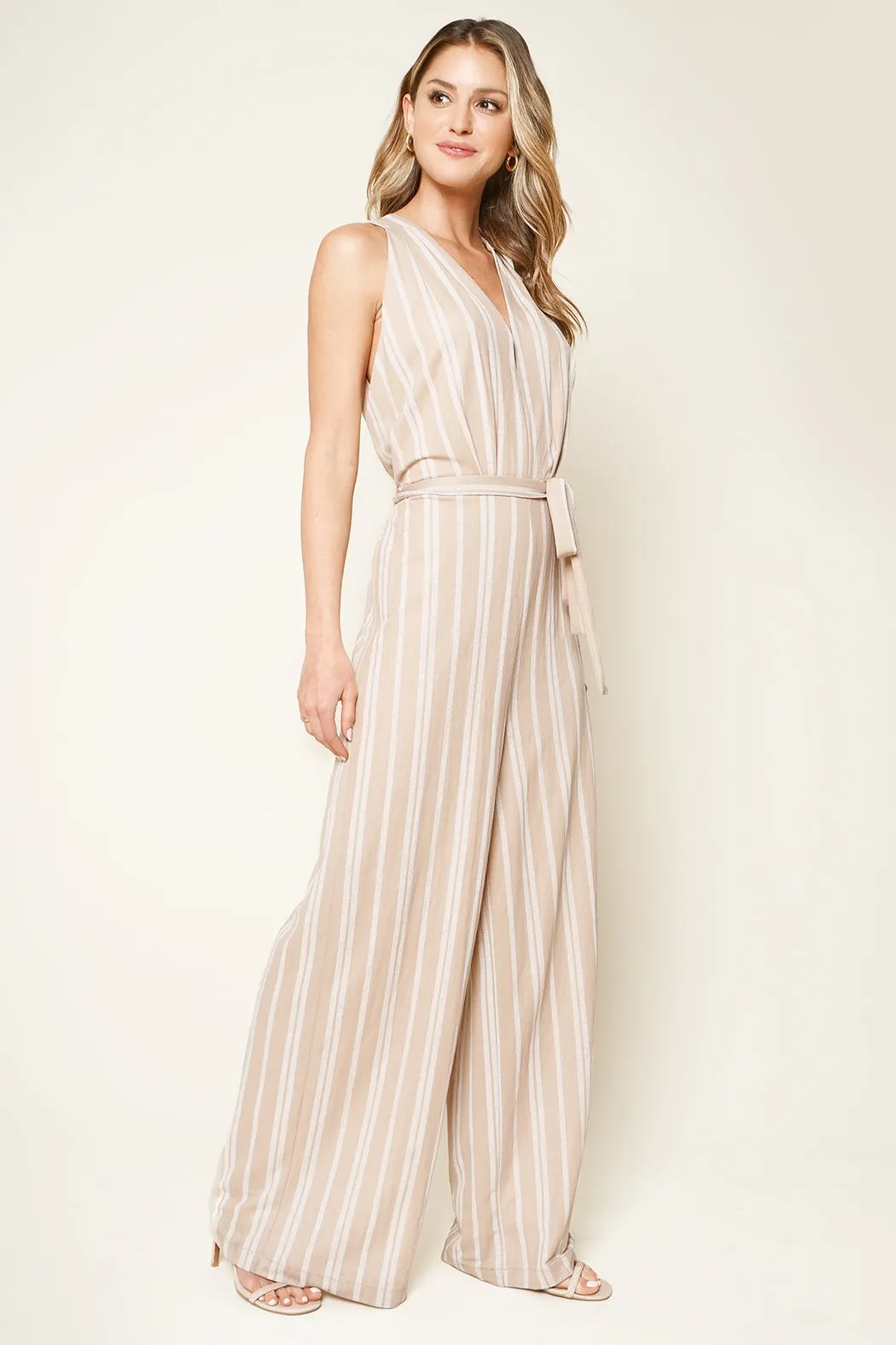 Evanston Striped Wide Leg Jumpsuit