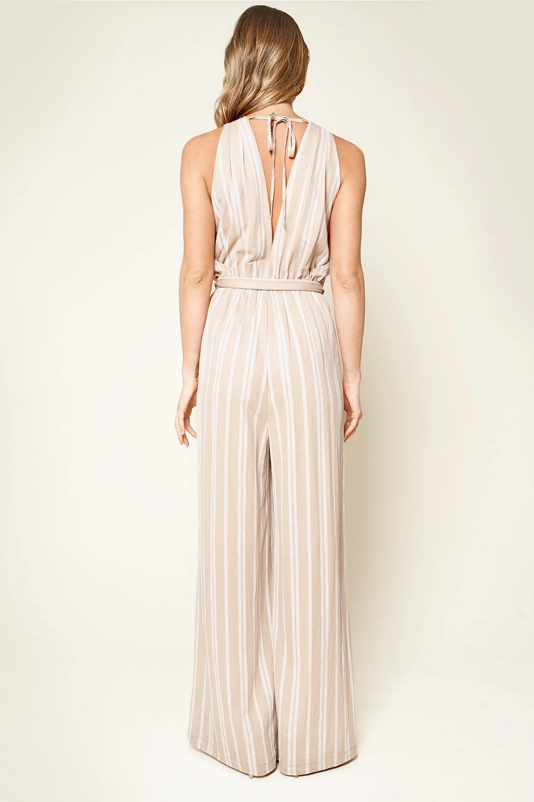 Evanston Striped Wide Leg Jumpsuit