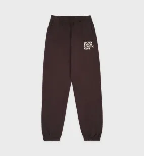 Exercise Often Sweatpants - Chocolate/Cream