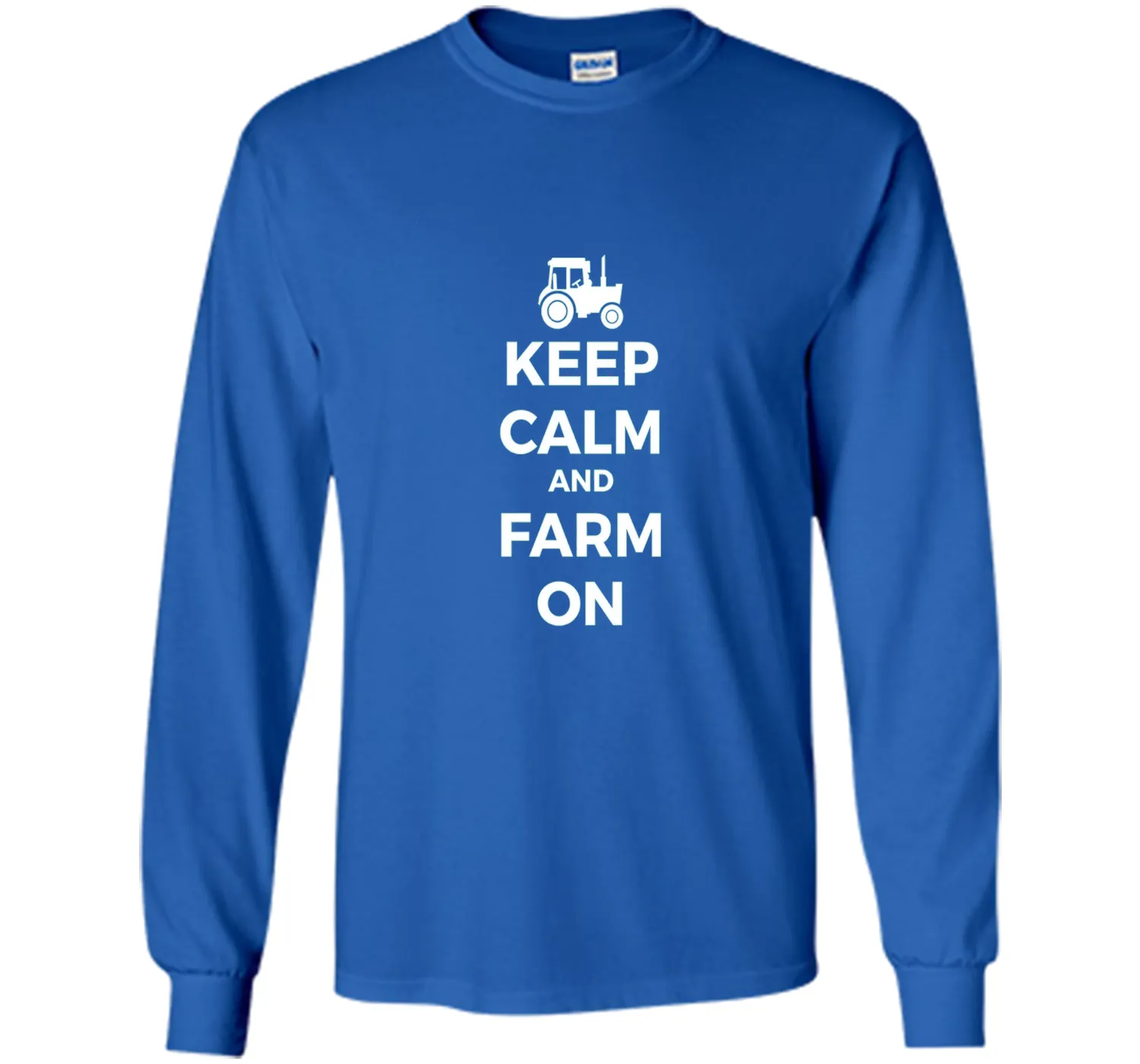 Farming Simulator - keep calm and farm on T-shirt (white)